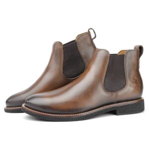 Botina Chelsea em Couro Cano Curto RF 103 Naturale Whisk Estonado