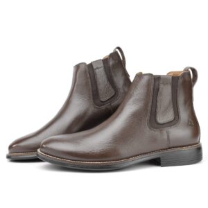 Botina Chelsea em Couro Cano Curto RF 100 Floter café